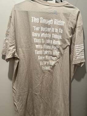 Peacemakers USA The Rough Rider Graphic T-Shirt Tan